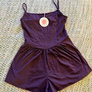 NWT Beaully Purple Romper Size Medium